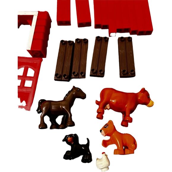 Mega Bloks First Builders Mixed Farm Ranch House Lot Animals People Vehicles - Picture 10 of 16
